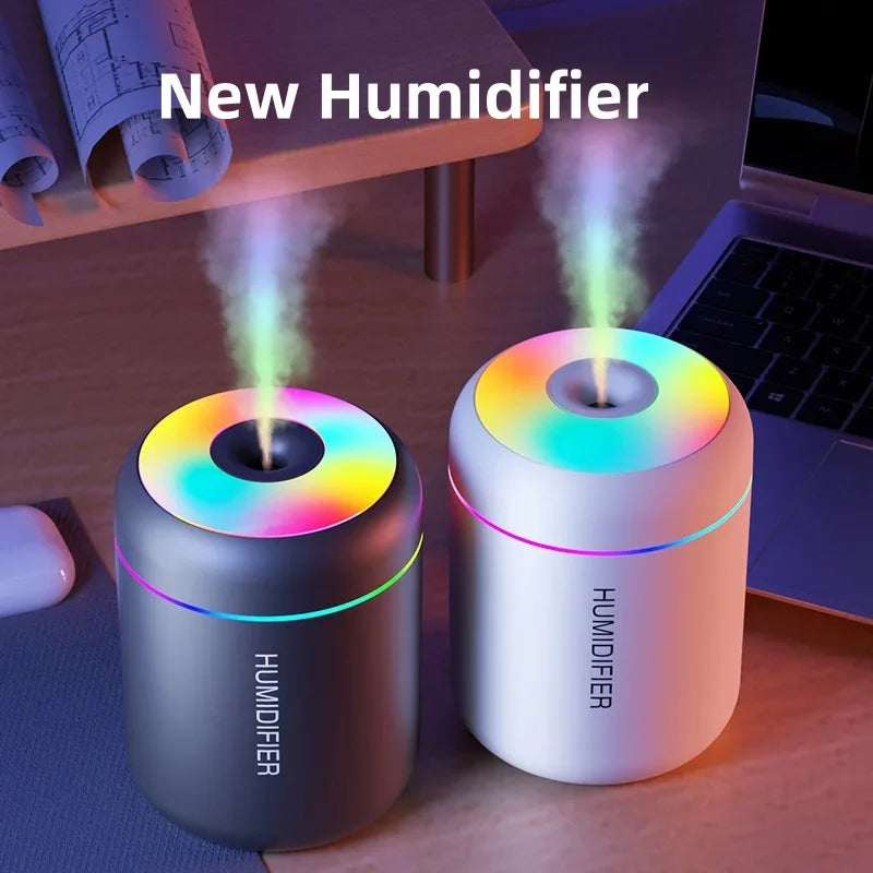 Mini humidificateur d'air électrique USB, diffuseur d'arômes, supporter ficateur d'huiles essentielles, brumisateur d'aromathérapie, lumières pour voiture, maison, chambre, 180ml