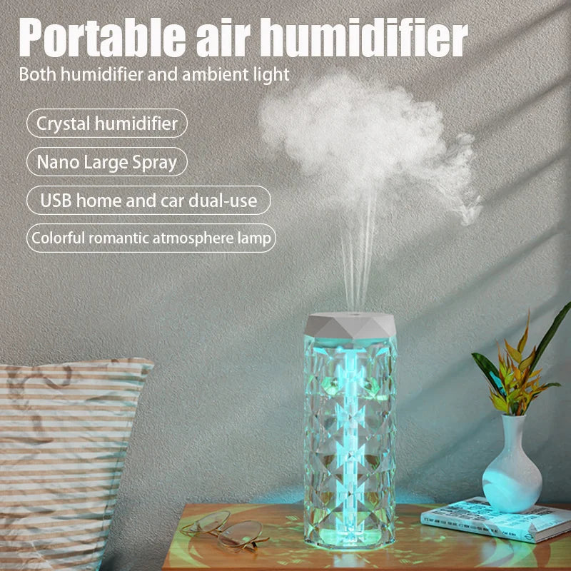 Humidificateur d'air USB 400ML, diffuseur d'arôme, purificateur d'huile essentielle, brumisateur de parfum, lumière RGB, pour voiture, maison, chambre à coucher