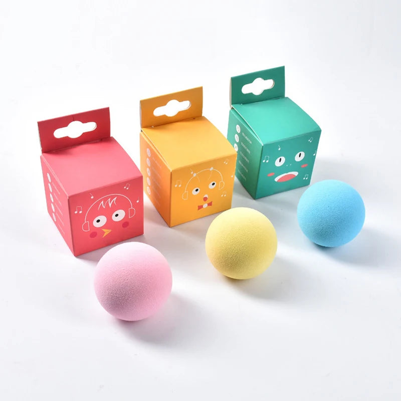 Jouets intelligents pour chat, balle interactive en peluche