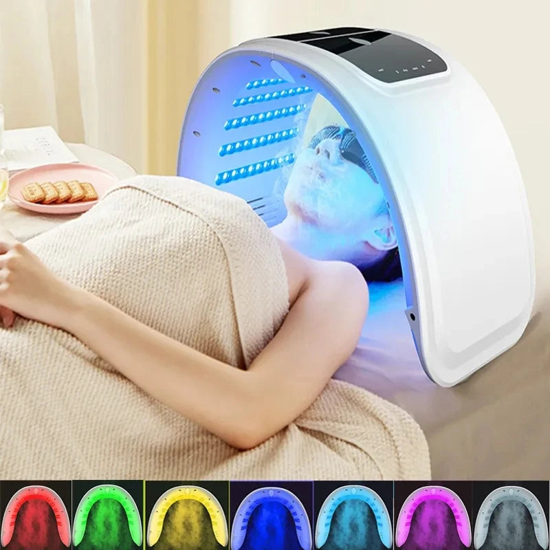 Masque Facial LED ,dispositif de pulvérisation faciale, lumière de rajeunissement de la peau, Machines de beauté du corps pour le soins de la peau