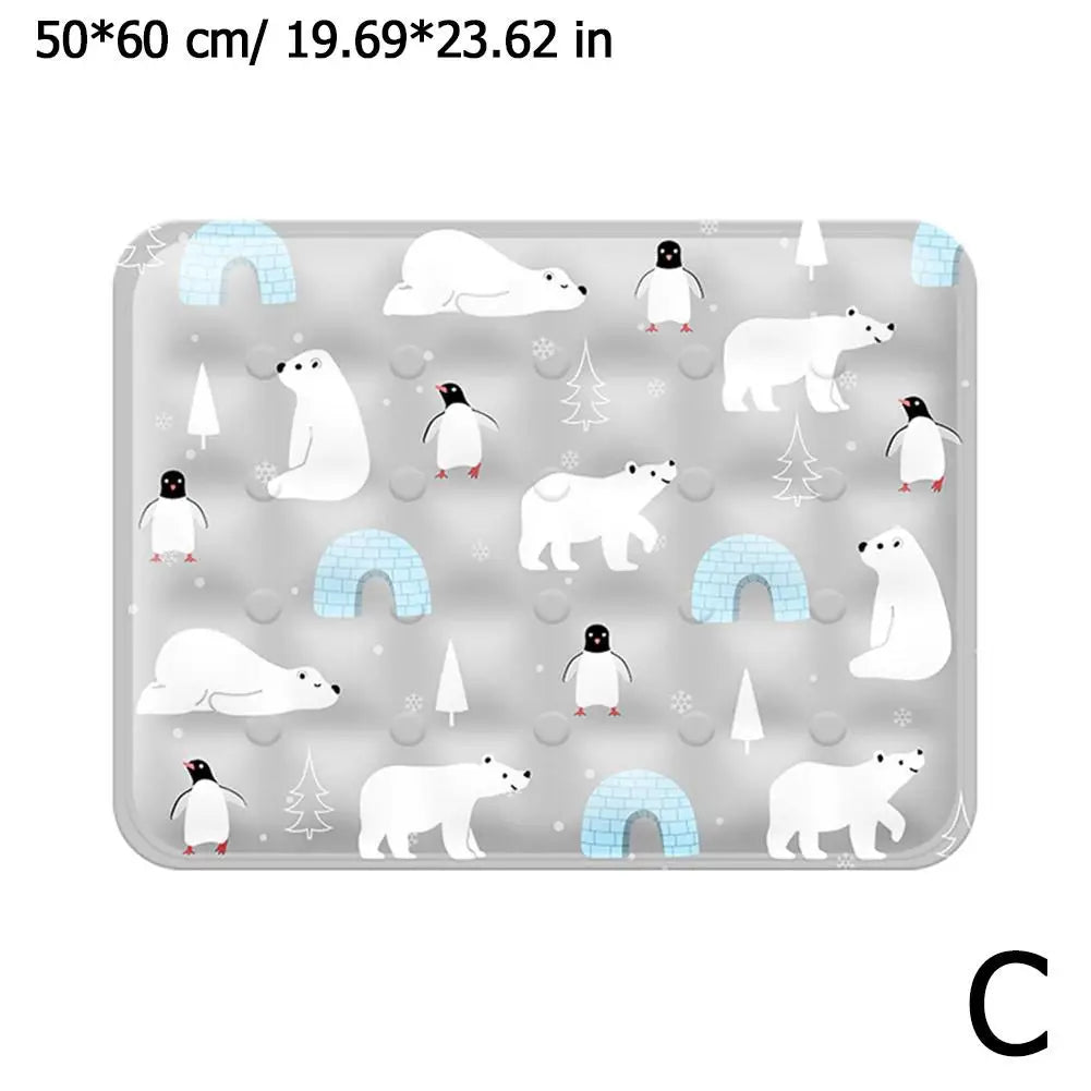 Coussin de refroidissement en gel de cristal de glace pour animaux de compagnie