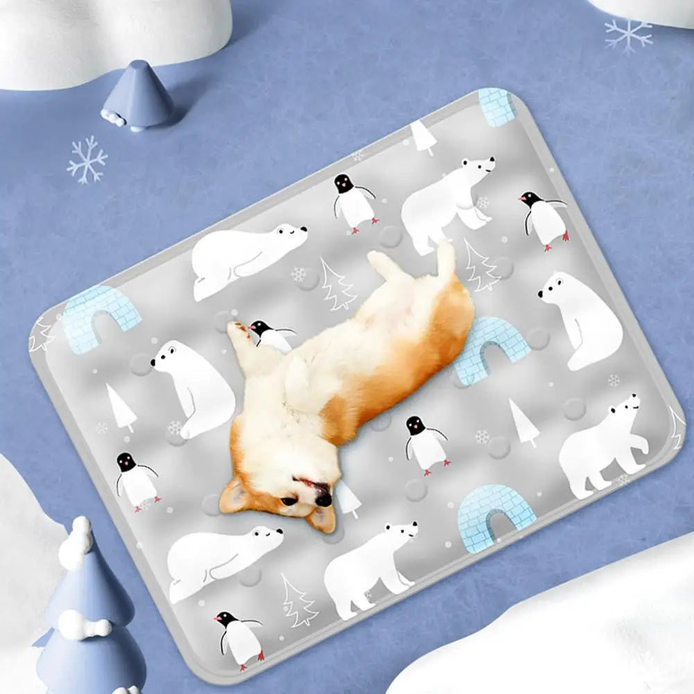 Coussin de refroidissement en gel de cristal de glace pour animaux de compagnie