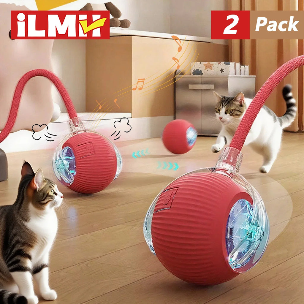 Jouet interactif pour chien et chat, boule roulante automatique