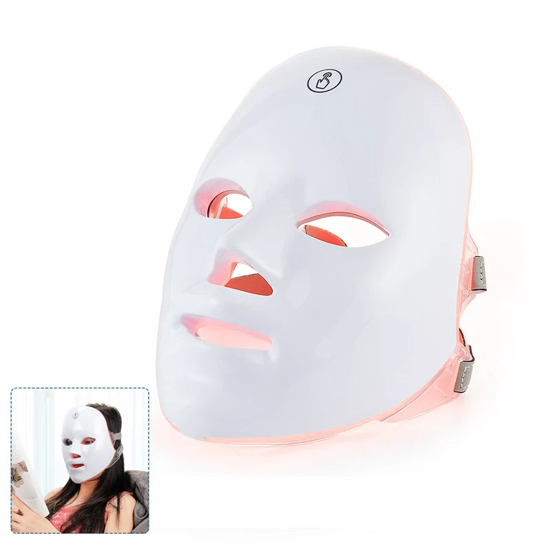 Machine de beauté pour le visage sans fil, masque facial à photons