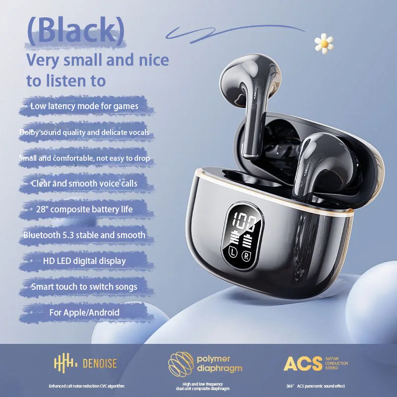 Écouteur sans fil Bluetooth 5.3