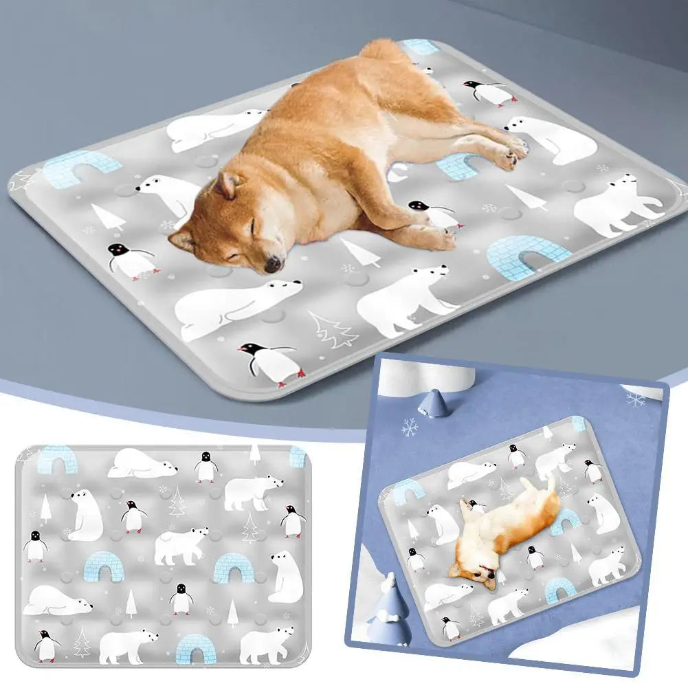 Coussin de refroidissement en gel de cristal de glace pour animaux de compagnie