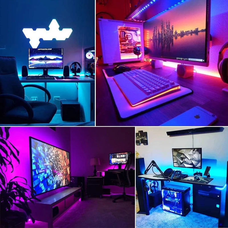 USB 5V LED lumières pour TV avec contrôle APP ruban Flexible RGB5050 30 LED s/m TV LED rétro-éclairage chambre décor éclairage