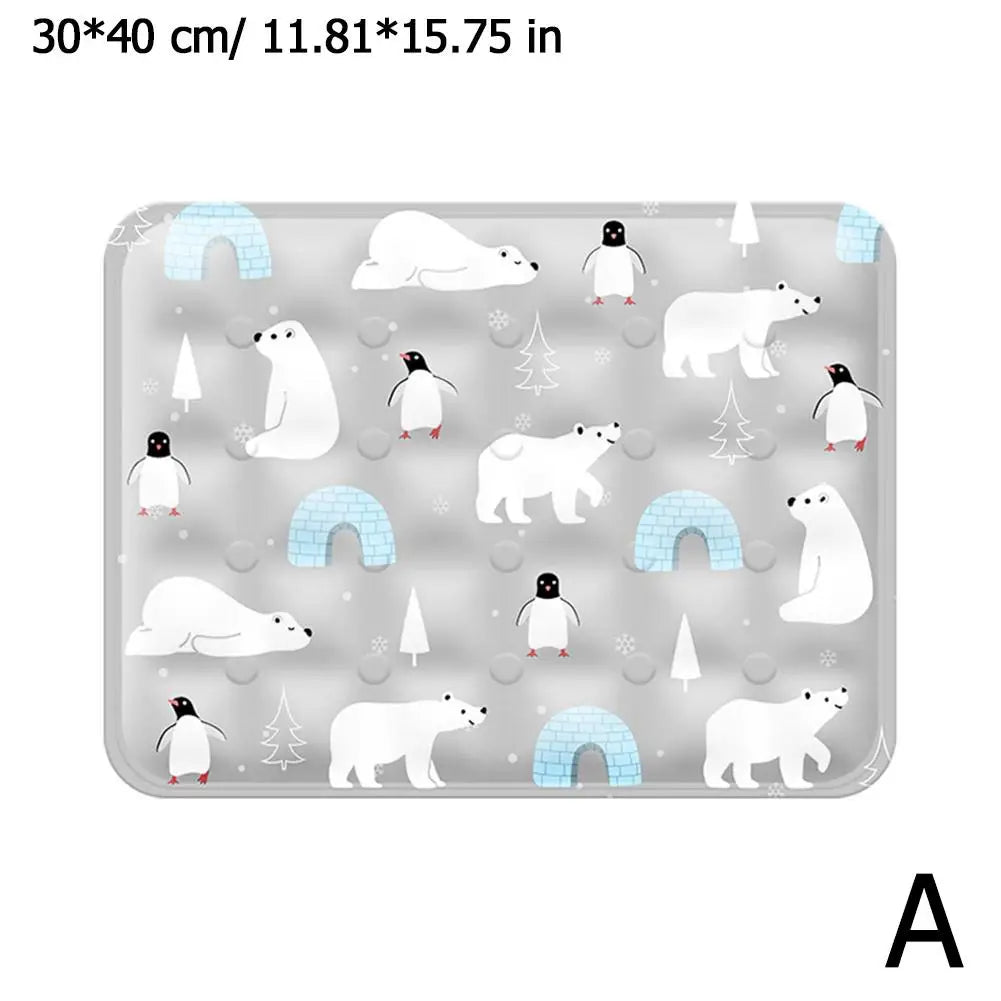 Coussin de refroidissement en gel de cristal de glace pour animaux de compagnie