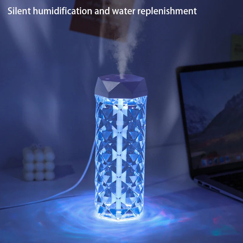 Humidificateur d'air USB 400ML, diffuseur d'arôme, purificateur d'huile essentielle, brumisateur de parfum, lumière RGB, pour voiture, maison, chambre à coucher